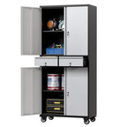 3-Drawer Rolling Tool Chest with Wheels, Pegboard and Push Handle