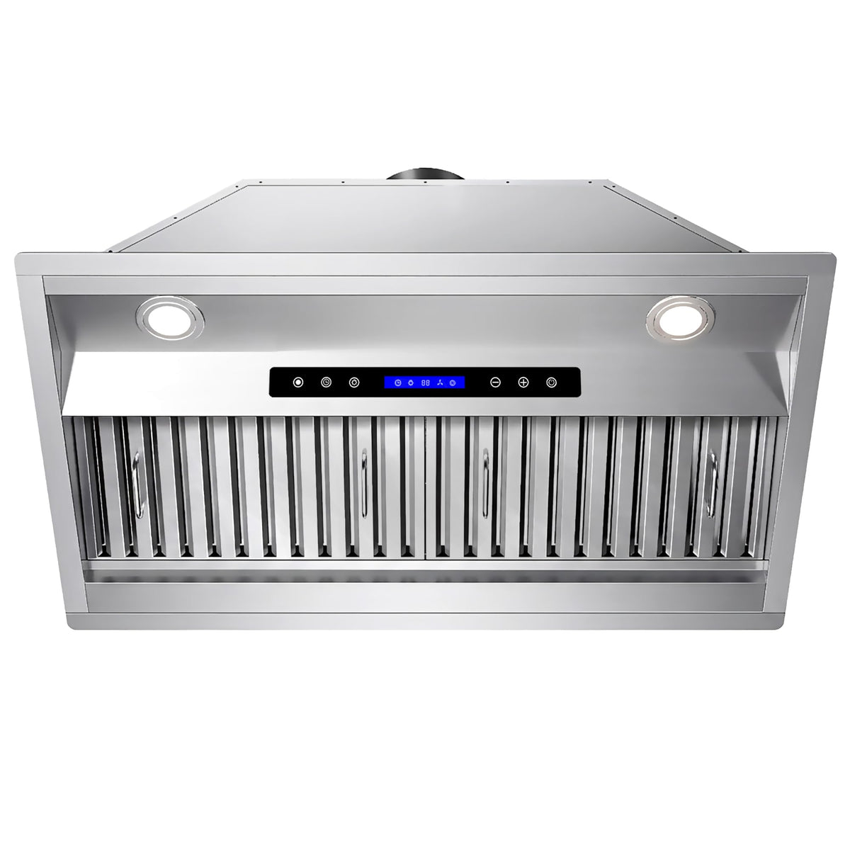 AROAN 30 inch Insert Range Hood, 900 CFM Built-in Range Hood with Ducted/Ductless Convertible, Stainless Steel Vent Hood for Kitchen 4 Speed Push Control and Long-term warranty(ANB01-30)