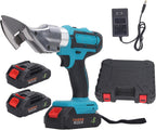 Cordless Electric Scissors High Speed Rotating Head 21V Lithium Battery Scissors for Metal Cutting (US Plug)