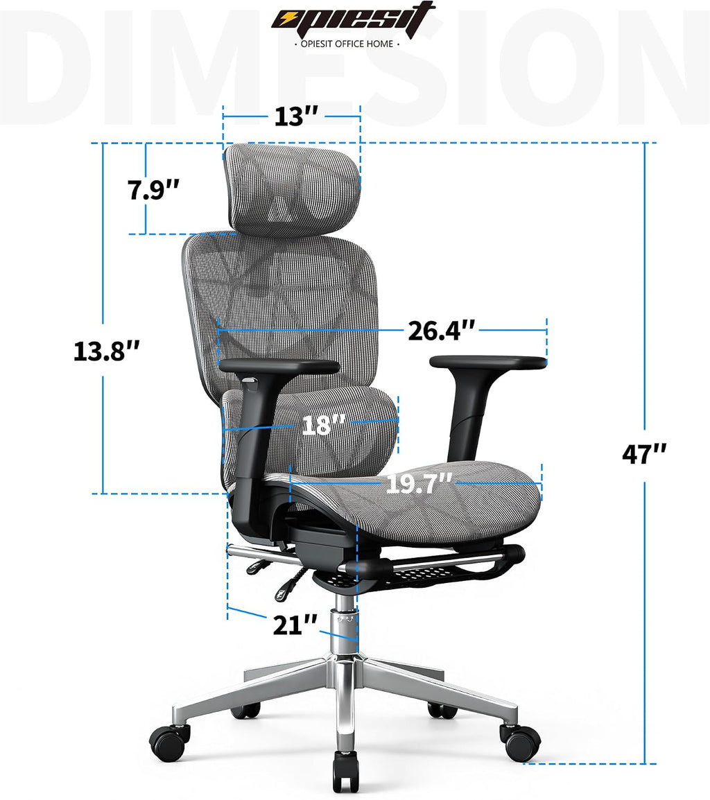 Ergonomic Office Chair, Mesh Computer Chair,400lbs Capacity