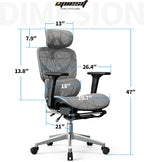 Ergonomic Office Chair, Mesh Computer Chair,400lbs Capacity