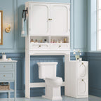 Over the Toilet Storage Cabinet with Mobile Storage Cabinet