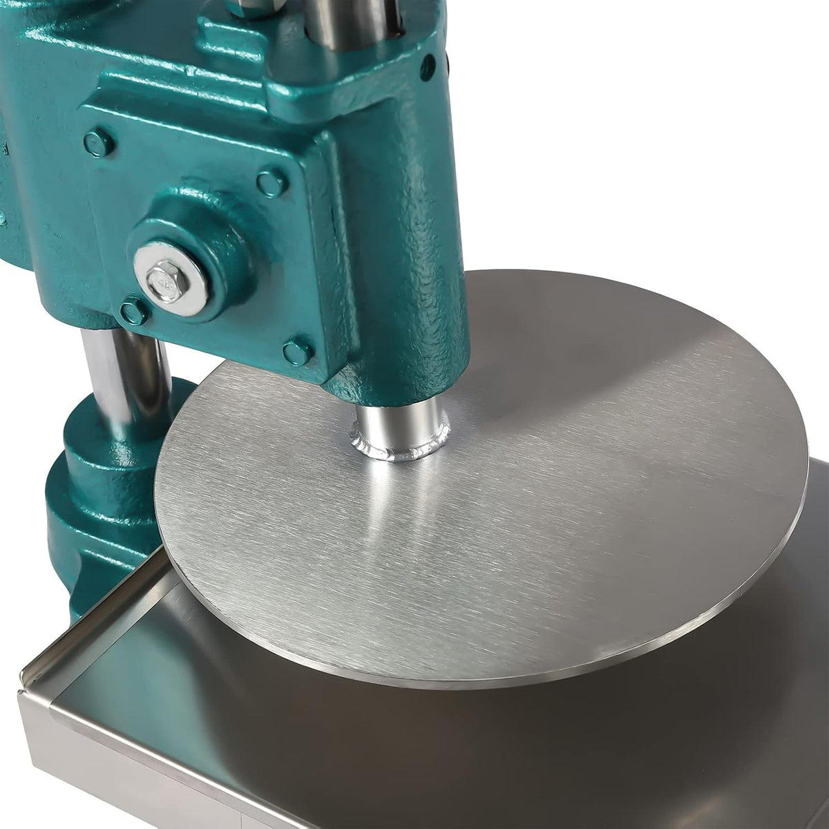 Dough Press Machine, Portable Pizza Dough Press Household Pizza Dough Pastry Manual Press Machine for Making Hand Pies, Meatloaf, Soft Rolls Pizza Dough Maker Adjustable Thickness (9.5in)