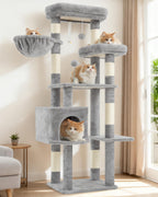 Gitelsnour Cat Tree, 63'' Cat Tower for Large Cats, Big Hammock GCT020G