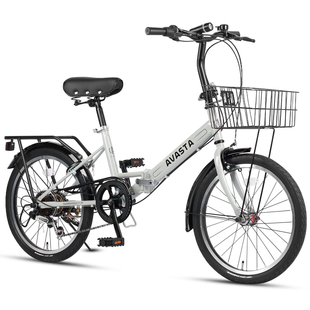 AVASTA Quartet Folding Bike, 20/24 Inch, 7-Speed, Dual Brakes
