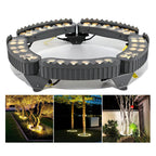 Outdoor Garden Lights, LED Low Voltage Landscape Tree Ring Lights, Palm Tree Lights, IP65 Weatherproof(White Light,Pack of 7)