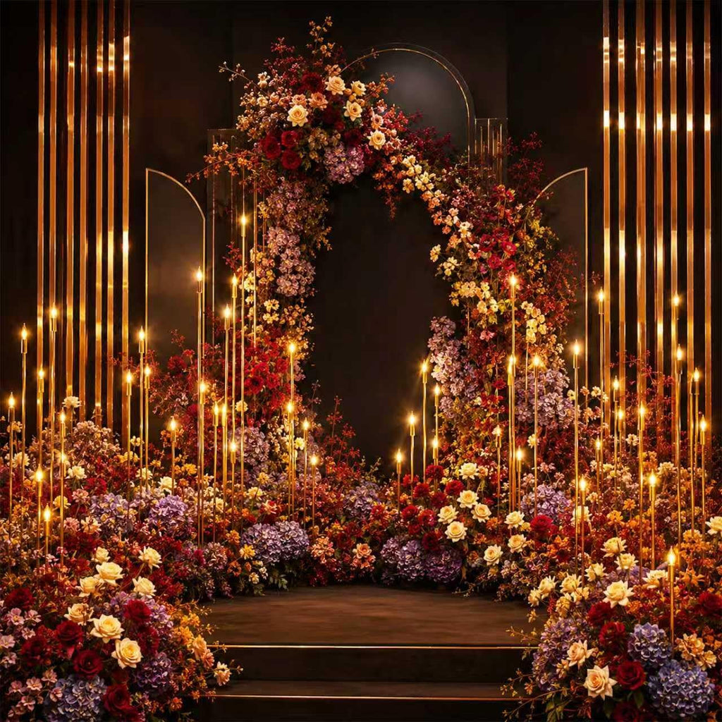 Floor Candle Holders Lamp for Wedding Metal Floor