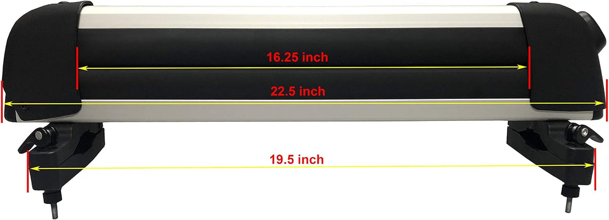 BRIGHTLINES Improved Universal Ski Snowboard Racks Carriers 2pcs Mount on Vehicle top Cross Bars (Up to 4 Skis or 2 Snowboards)