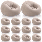 Realspring Inflatable Bean Bag Chairs,Coffee,4 Pcs