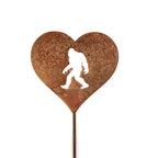 Pet Dog, Cat, Rabbit or Bird Keepsake Memorial Heart Garden Stake 20 to 28 Inches Tall (Large Heart, 28" Tall, Schnauzer, Naturally Rusted)