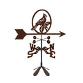 EZ Vane Steel Cardinal Bird Weathervane with Wind Cups — Post Mount