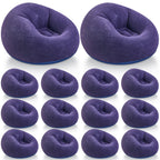 Realspring Inflatable Bean Bag Chairs,Coffee,4 Pcs