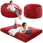 Bean Bag Chairs for Adults - Giant Bean Bag Convertible Floor Sofa