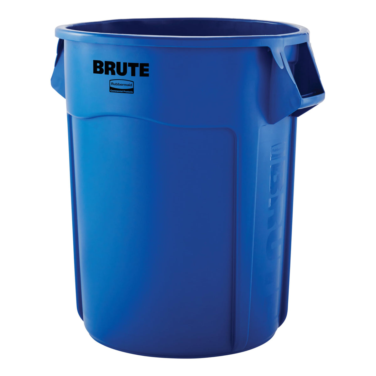 Rubbermaid Commercial Products Brute Trash Can, Blue, 55-Gallon