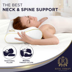 Memory Foam Pillow, King Cervical Pillow for Neck Pain, Contour Pillow, Neck and Shoulder Pain, Side Sleeper, Back and Stomach Sleeper