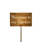 Funny Garden Stake 20 to 33 Inches Tall (Our Garden, XL 33" Tall)