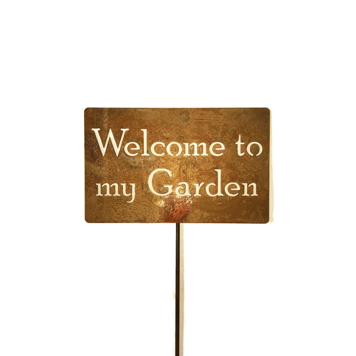 Funny Garden Stake 20 to 33 Inches Tall (No Pesticides Please, XL 33" Tall)
