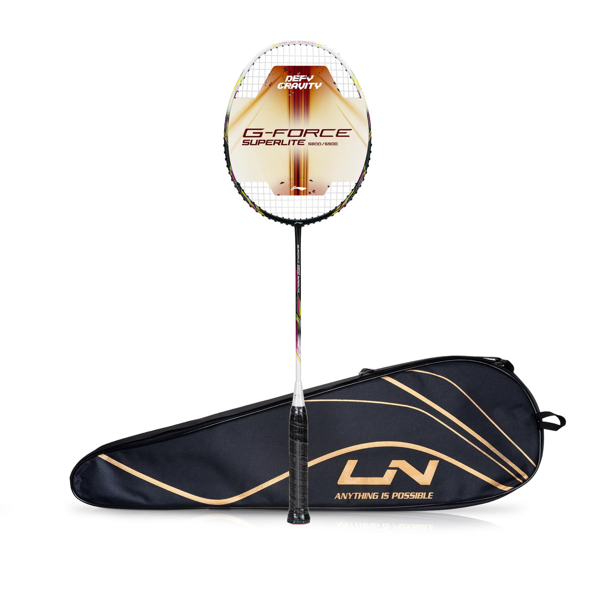 LI-NING G-Force 5900 Superlite Strung Badminton Racquet 5U G6