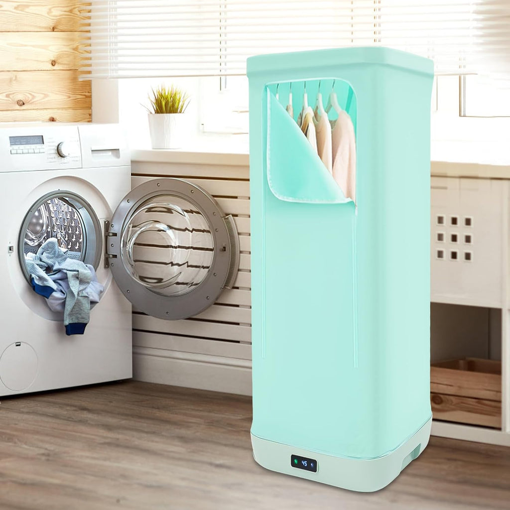 Travel Portable Dryer, Household Clothes Dryer Folding Clothes Dryer 360° Hot Air with Moisture Vents for Traveling, Flats, Hotels, Dormitories 110V