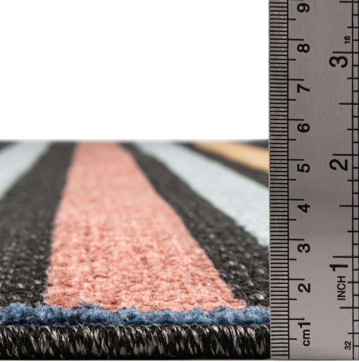 Unique Loom Belize Outdoor Collection Area Rug - Altun (7' 10" x 10' Rectangle, Charcoal/ Light Blue)