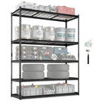 VEVOR Storage Shelving Unit 5-Tier Adjustable 2000 lbs Capacity 60"x24"x78"