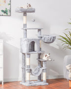 Hey-brother Cat Tree, Multi-Level Sisal Covered Scratching Posts, MPJ050W