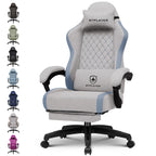 GTPLAYER Gaming Chair, Computer Office Chair with Pocket Spring Cushion, Linkage Armrests and Footrest, High Back Ergonomic Computer Chair with Lumbar Support Task Chair with Footrest(Black)
