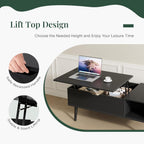Coffee Table with Hidden Storage for Living Room, Home