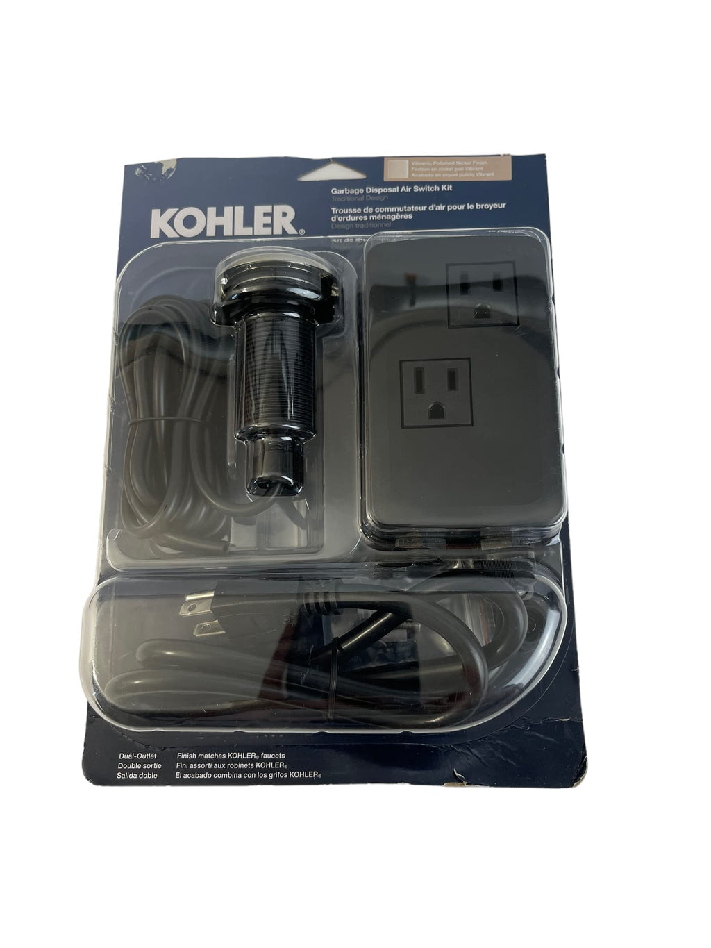 Kohler 35723-TT K-35723-TT Garbage Disposal Air Switch Kit, Vibrant Titanium