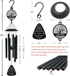 Large 44 Inch Wind Chime Personalized Retirement Wind Chimes Gift,Custom Wind Chimes for Retirement Gift,Outdoor Metal Wind Chime for Yard Garden Decor