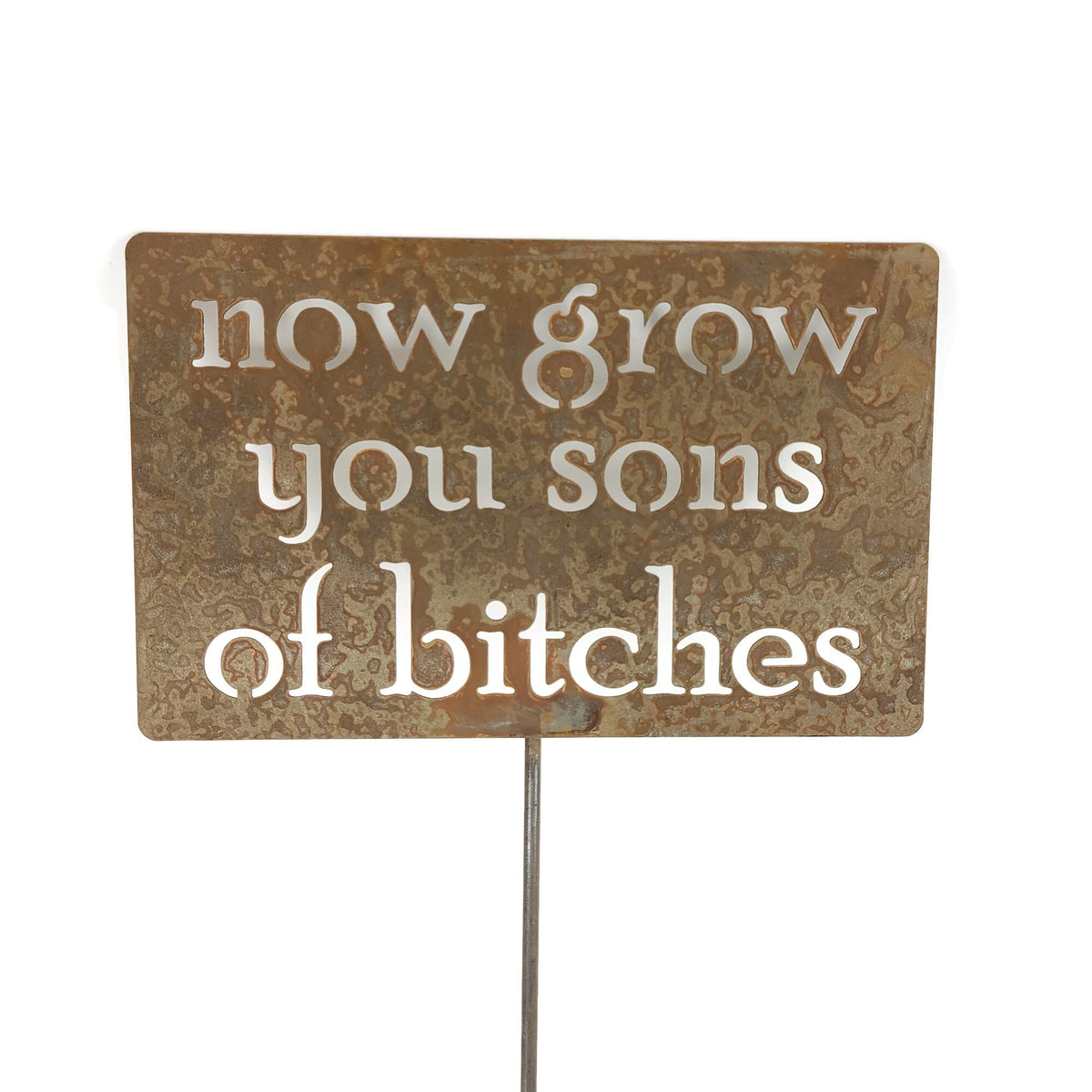 Funny Garden Stake 20 to 33 Inches Tall (Herb Garden, XL 33" Tall)