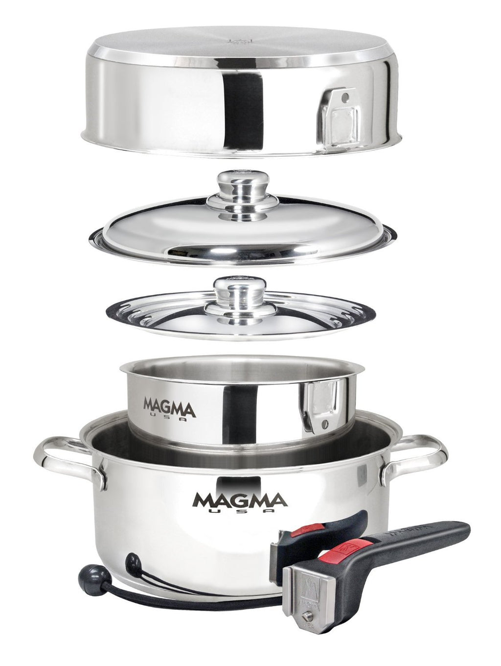 Magma A10-360L-IND 10 Piece Stainless Steel Nesting Cookware Set