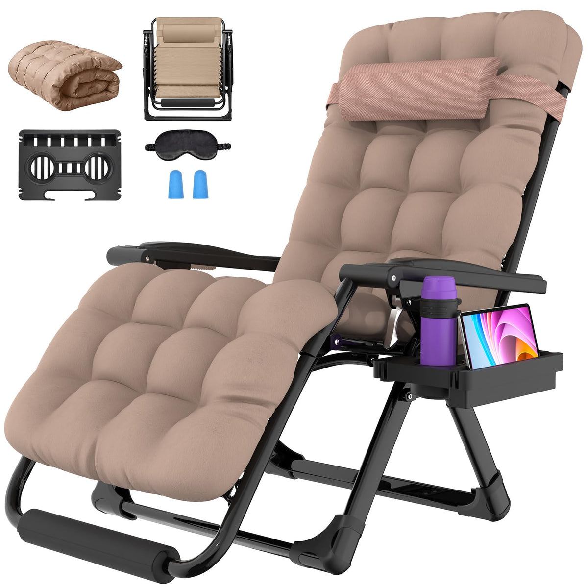 Suteck Oversized Zero Gravity Chair,500LBS 33In XXL Outdoor Recliner Chairs