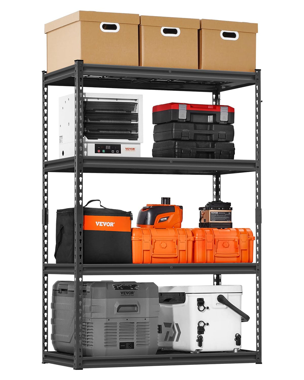VEVOR Storage Shelving Unit 5-Tier Adjustable 2000 lbs Capacity 60"x24"x78"