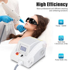 Q Switched Nd Yag Laser Tattoo Removal Machine, Picosecond Pigment Care Machine with Dual Wavelength 1064nm 532nm, Salon Grade Skin Equipment, for Spots, Tattooed Eyebrows, and Home Use