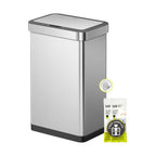 EKO 21 Gallon Touchless Motion Sensor Kitchen Trash Can, Stainless Steel