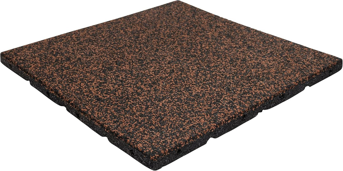 Playsafer Elevate Rubber Playground Tiles - 1" Thick High Density Interlocking Shock Absorbent Safety Tile for Playgrounds, and Exercise Equipment - 20" X 20" (10 Tiles - 27 Sq. Ft. - Green)
