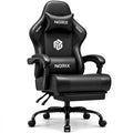 Video Gaming Chair for Adults with Footrest, Ergonomic Computer Chair,Black