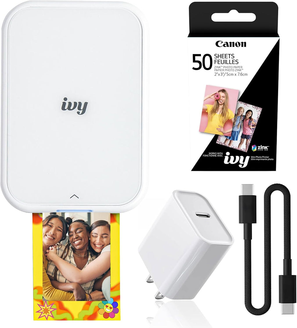 Canon Ivy 2 Mini Photo Printer (5452C018) Bundle