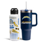 The Memory Company Officially Licensed NFL 2-Pack Stainless Steel Tumbler Set, 34oz Team Spirit Water Bottle & 40oz Game Day Tumbler with Lid and Straw, BPA-Free Materials, Convenient Straw Design