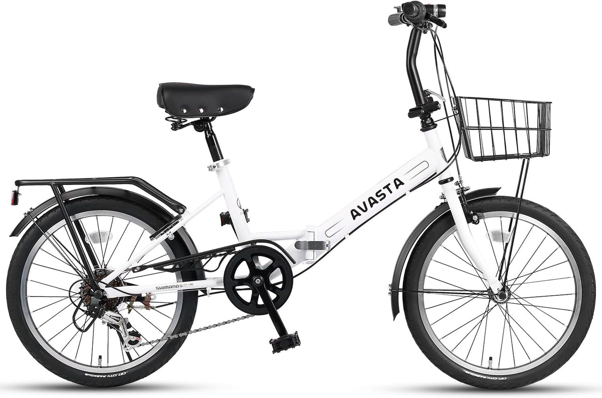 AVASTA Quartet Folding Bike, 20/24 Inch, 7-Speed, Dual Brakes