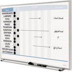 Quartet QRT33704 - Horizontal Matrix Employee Tracking Board
