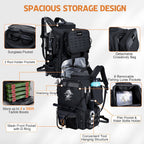 Goture Fishing Backpack with Cooler, 4 Tackle Boxes, Detachable Sling Bag