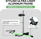 YOUNG ELECTRIC 100LBS. Capacity Aluminum 1-Ebike Rack for Bicycles and Electric Bikes, fits Car SUV Van RV and Trailer with 2" Receiver