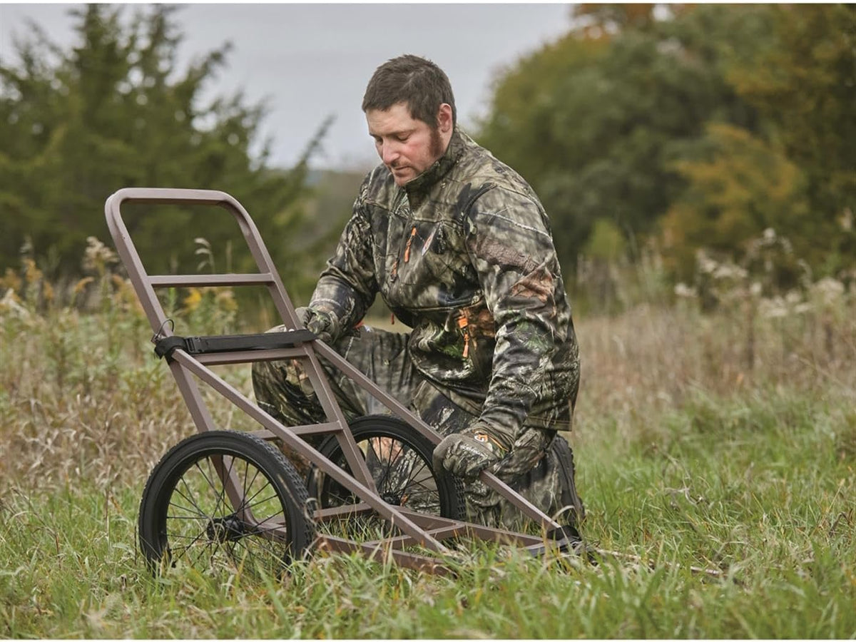 Guide Gear Deluxe Deer Cart, Game Hauler Hunting Gear Accessories, with Big Wheels