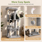 Globlazer Cat Tree Tower with Scratching Post for Indoor Cats, F53