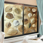 Glam Butterflies Stained Glass Window Stickers 31.5Wx55.1L inch x 2pcs