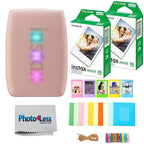 FUJIFILM Instax Mini Link 3 Smartphone Printer Bundle with Fujifilm Instant Mini Film (20 Sheets), Hanging Photo Frames, Table top Photo Frame for Mini Film (Sage Green)