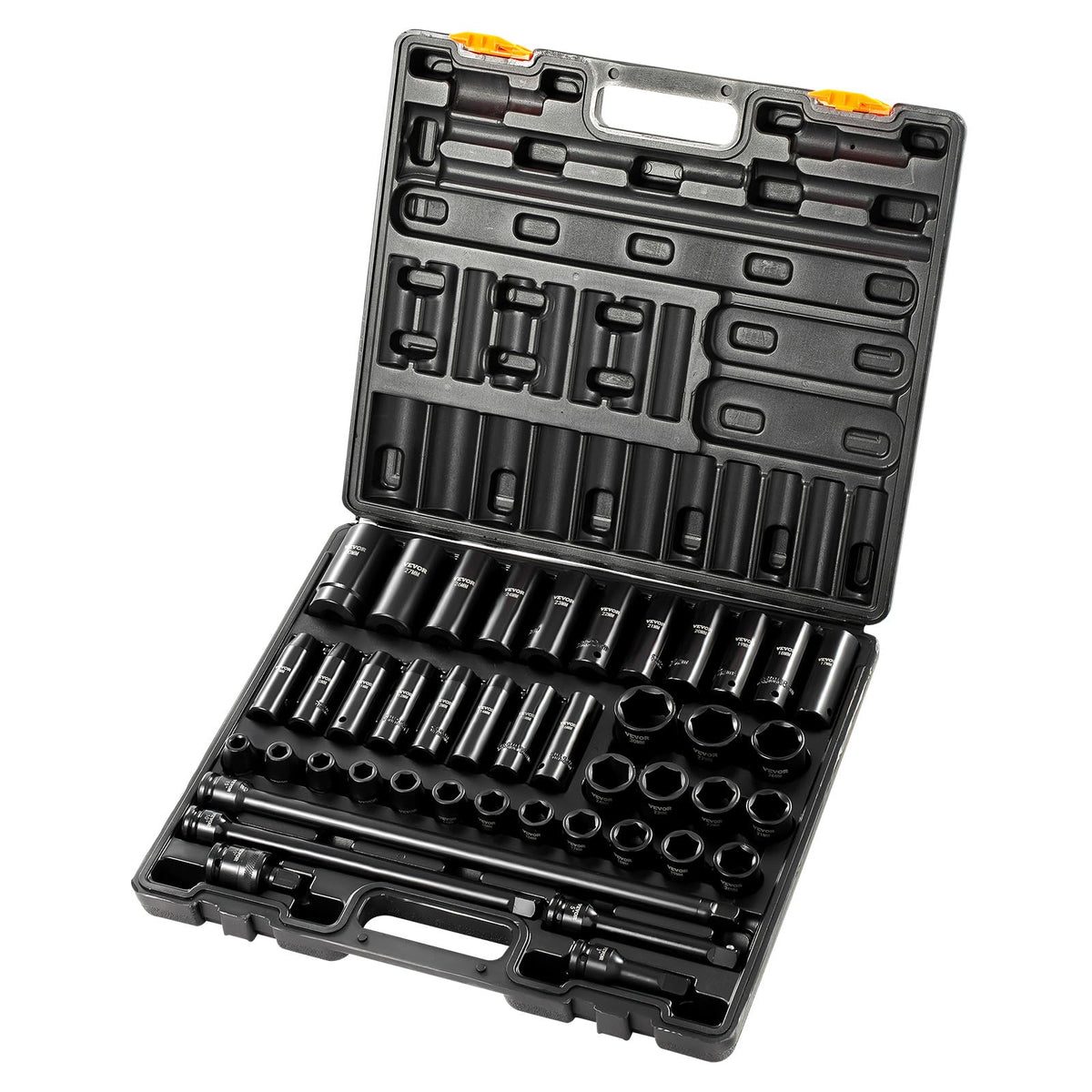 VEVOR 91-Piece 1/2" Drive Impact Socket Set, Deep & Shallow Kit