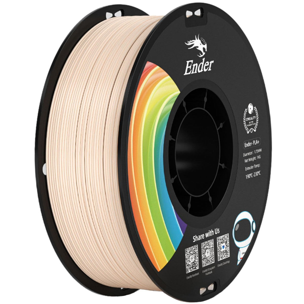 Creality PLA 3D Printer Filament, Multicolor, 12-Pack, 12KG Total